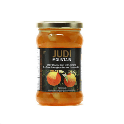 Confiture d’orange amère et amande de la marque Judi Mountain