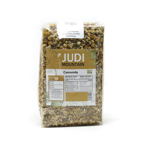 emballage de thé à la camomile marque Judi Mountain